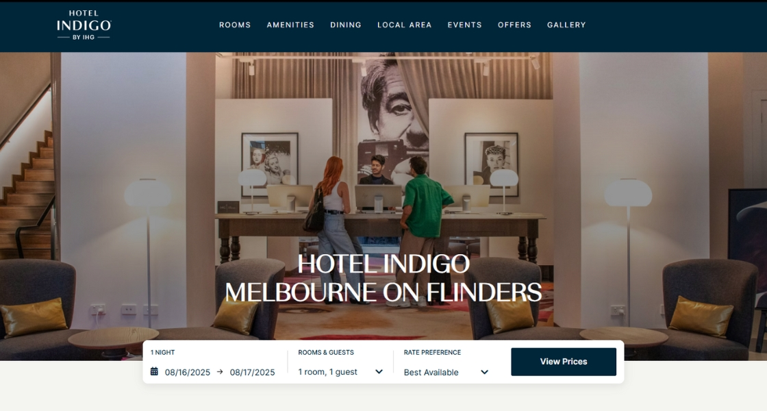 hospitality website